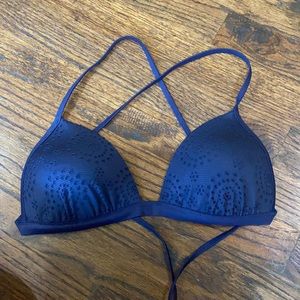 navy blue aerie bikini top